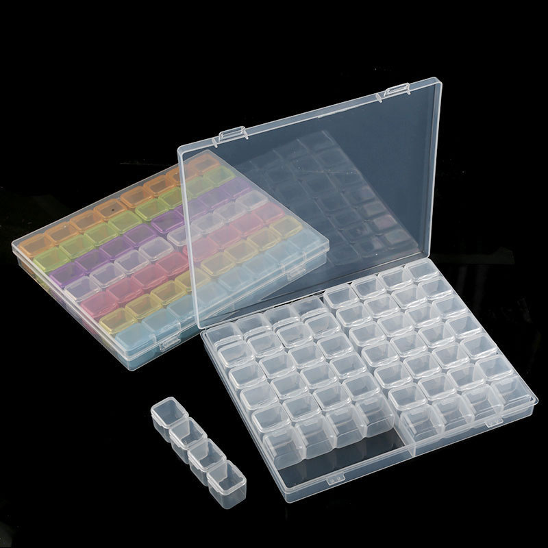 Bead Organizer Tray - Caja de almacenamiento organizadora transparente para