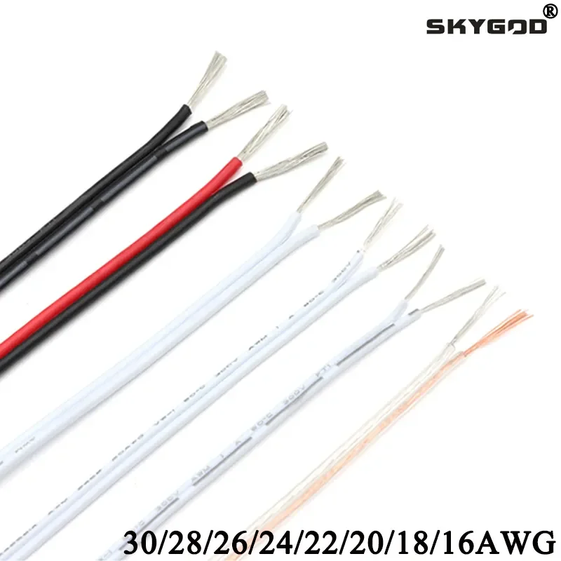 Wire 22 Gauge Copper - Cable eléctrico UL2468 de 2 ~