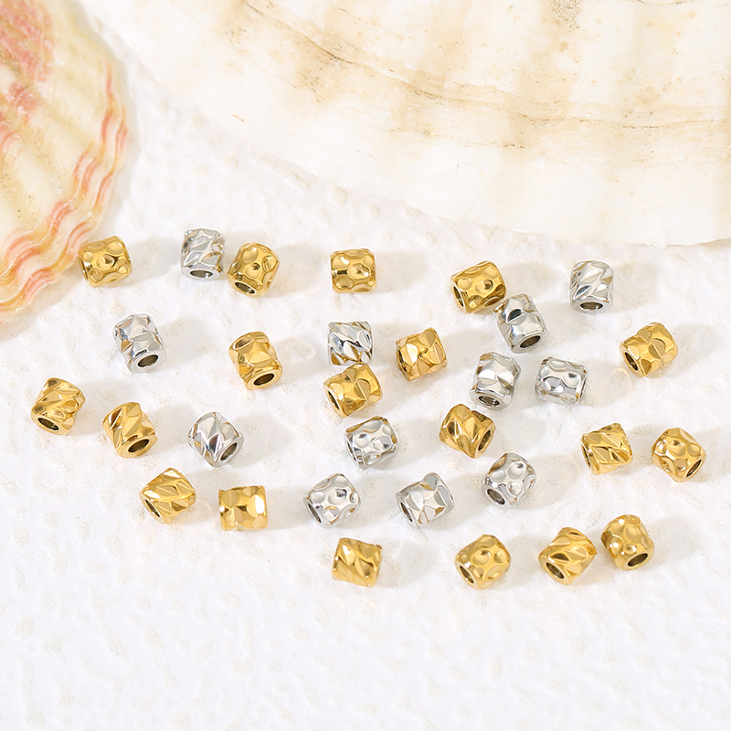 Crimp Bead Tube - 20 piezas de acero inoxidable PVD