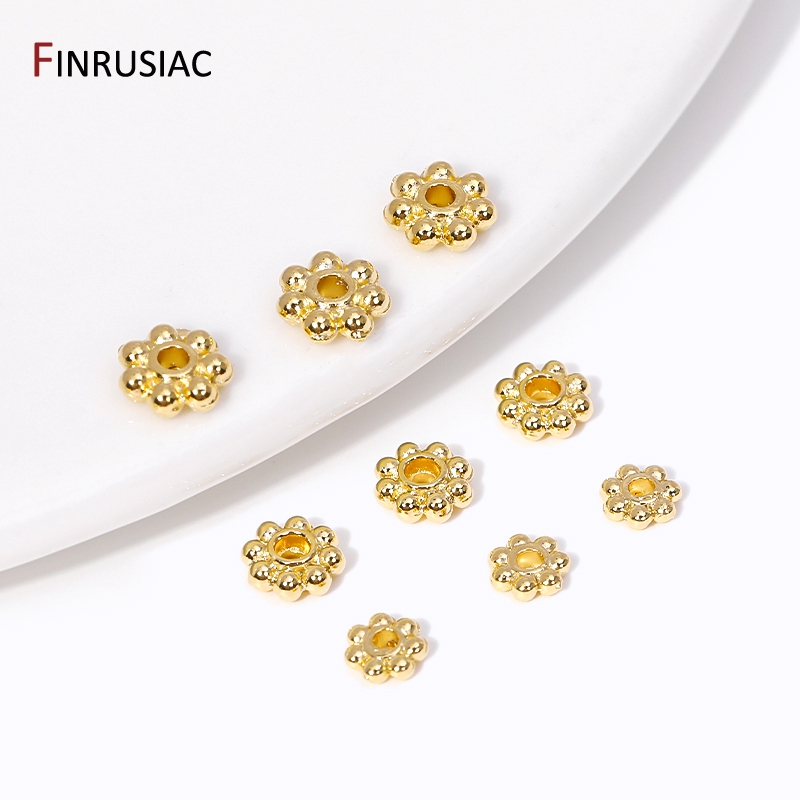 Jewelry Making In Bali - 30 Uds 4mm/5mm/6mm 14K chapado en