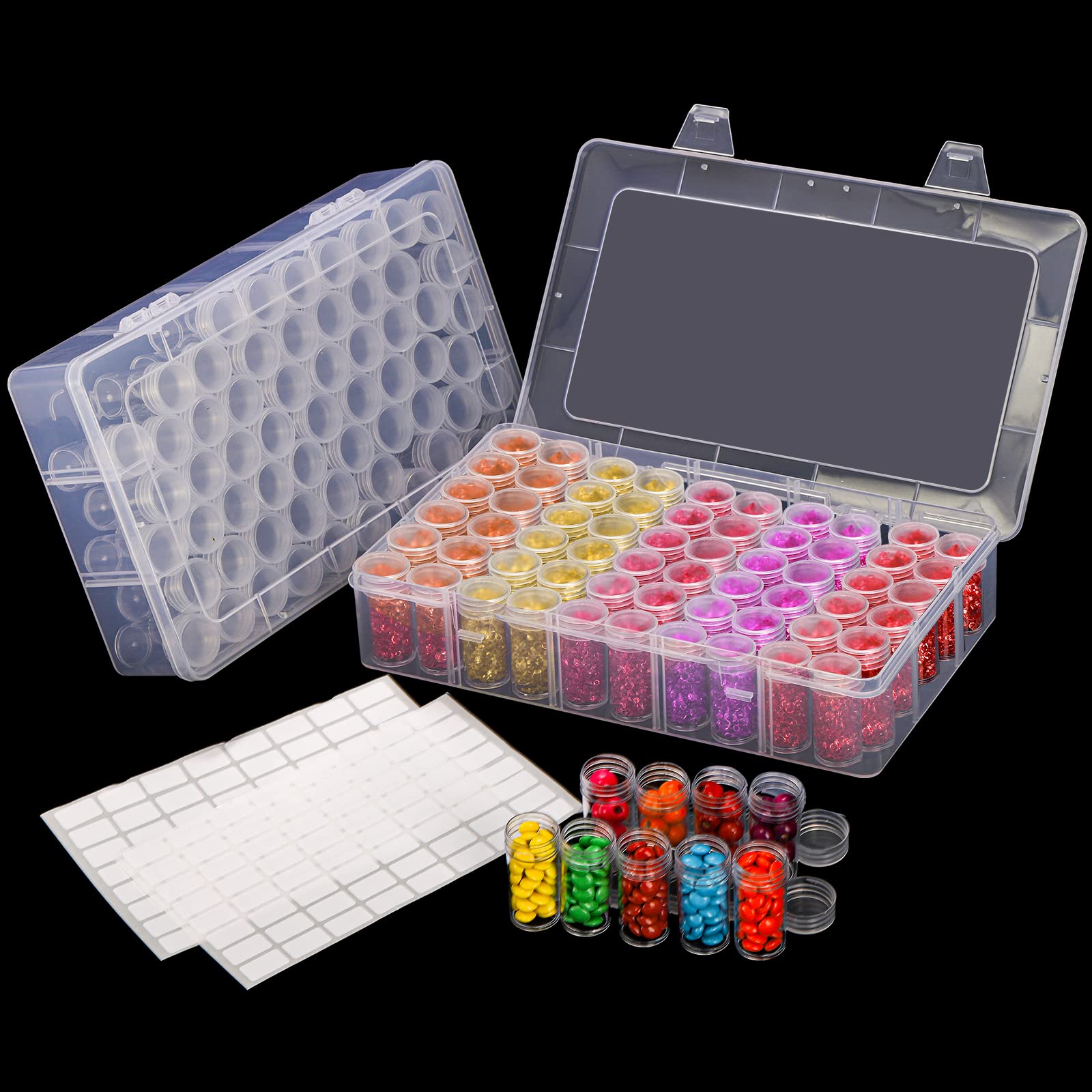Bead Organizer Tray - Caja de Almacenamiento de Plástico con