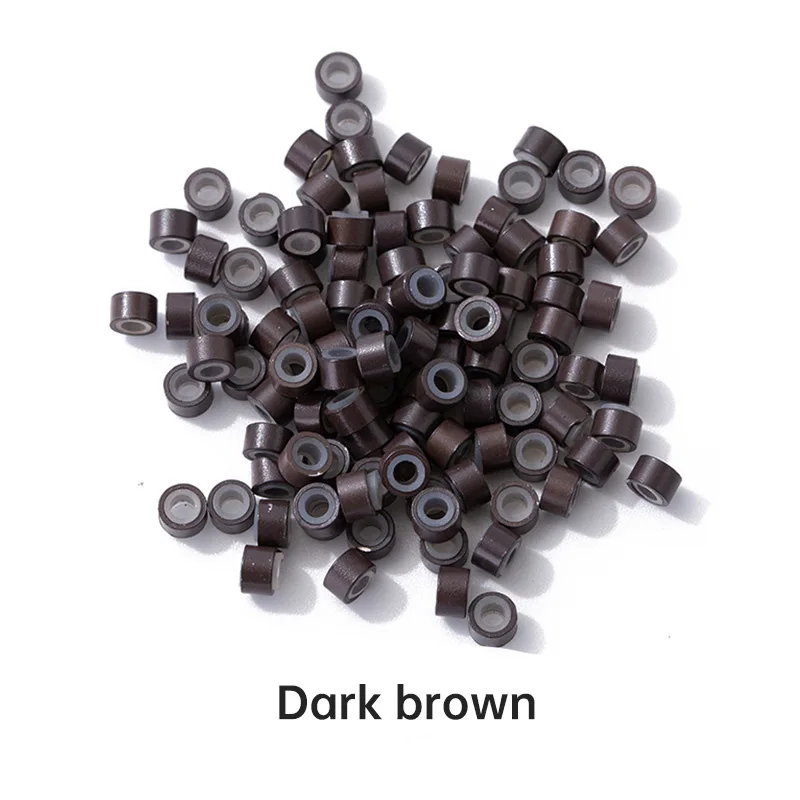 Crimp Bead Tube - 250 Uds Micro anillos forrados de