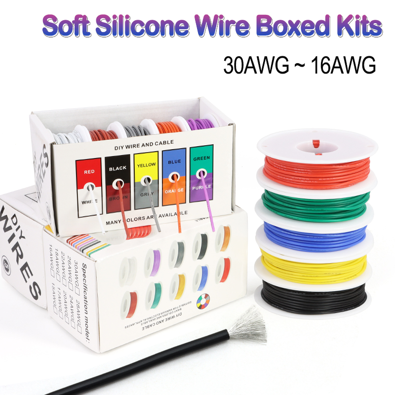 Wire 22 Gauge Copper - Kit en Caja de Cables de