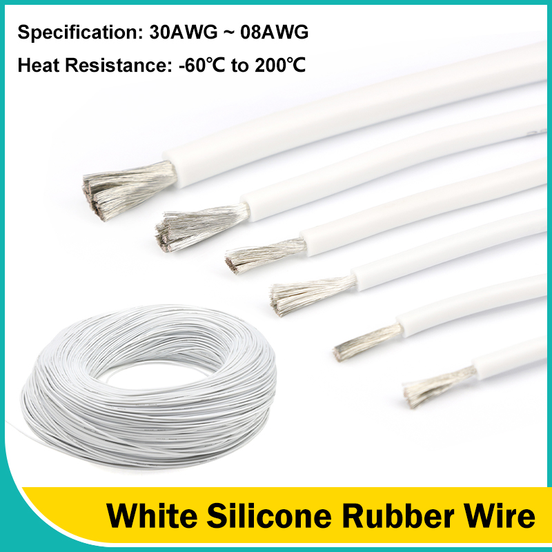 Wire 22 Gauge Copper - Cables de goma de silicona flexibles