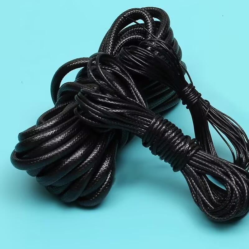 Jewelry Making Event - Cordón encerado negro de 0,5/1,0/1,5/2/2, 5/3,0/5mm,