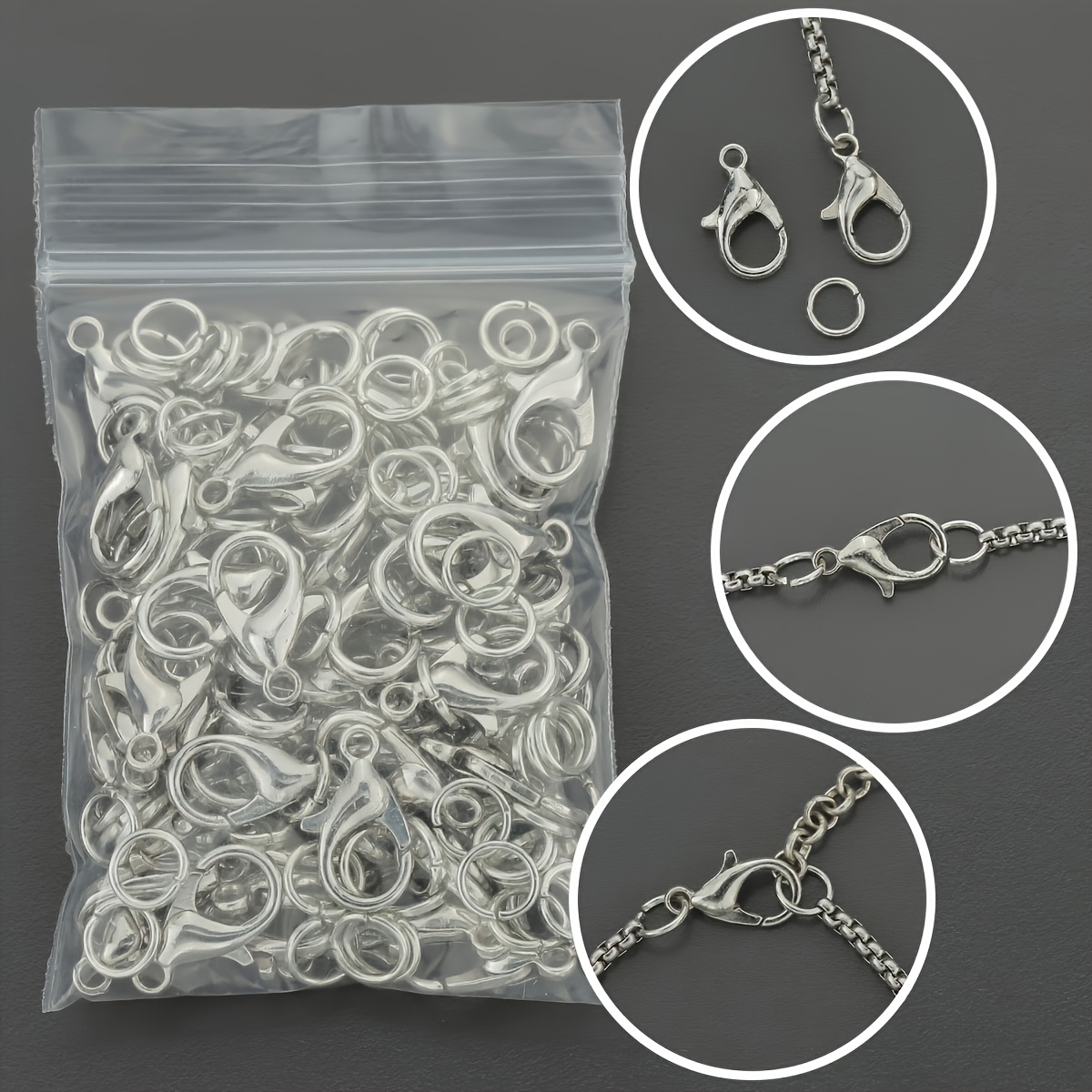 1/2/300 piezas Broches de lang - Jewelry Making Jump Rings reseña y precio