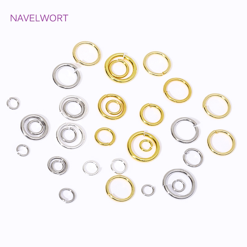 Anillo dividido chapado en oro - Jewelry Making Jump Rings reseña y precio