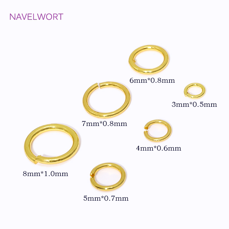 Anillo dividido chapado en oro - Jewelry Making Jump Rings reseña y precio