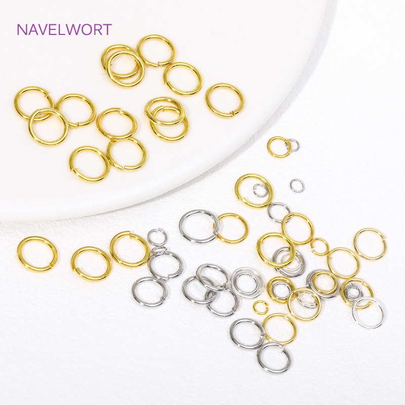 Anillo dividido chapado en oro - Jewelry Making Jump Rings reseña y precio