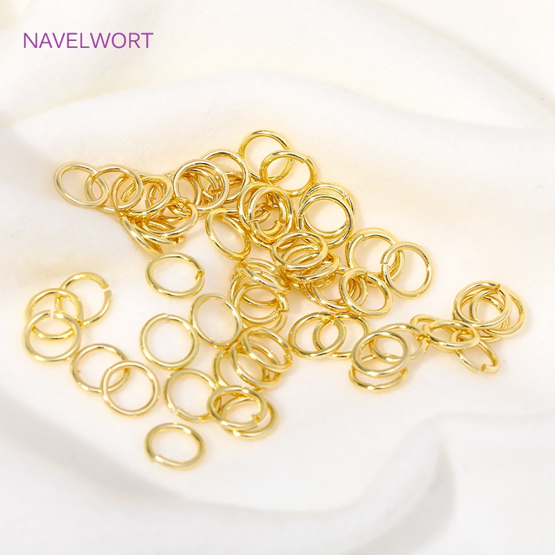Anillo dividido chapado en oro - Jewelry Making Jump Rings reseña y precio
