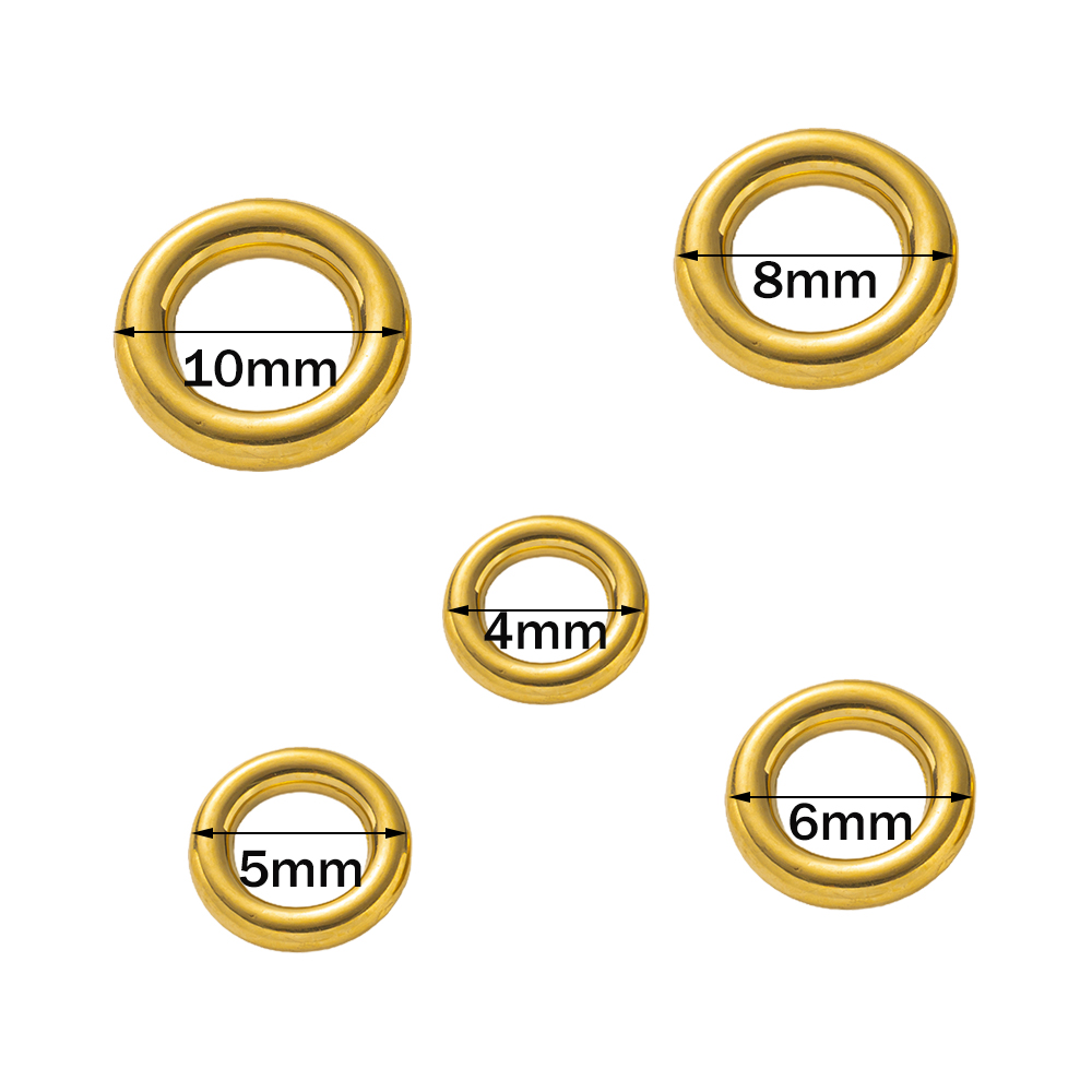 10 Uds. De anillo redondo dora - Jewelry Making Jump Rings reseña y precio