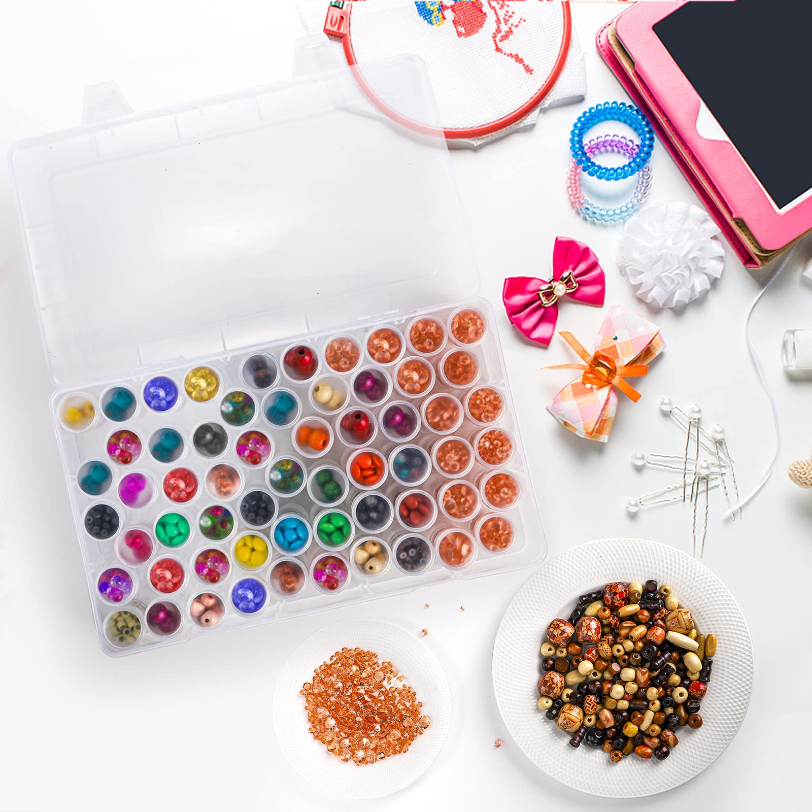 Caja de Almacenamiento de Plás - Bead Organizer Tray reseña y precio
