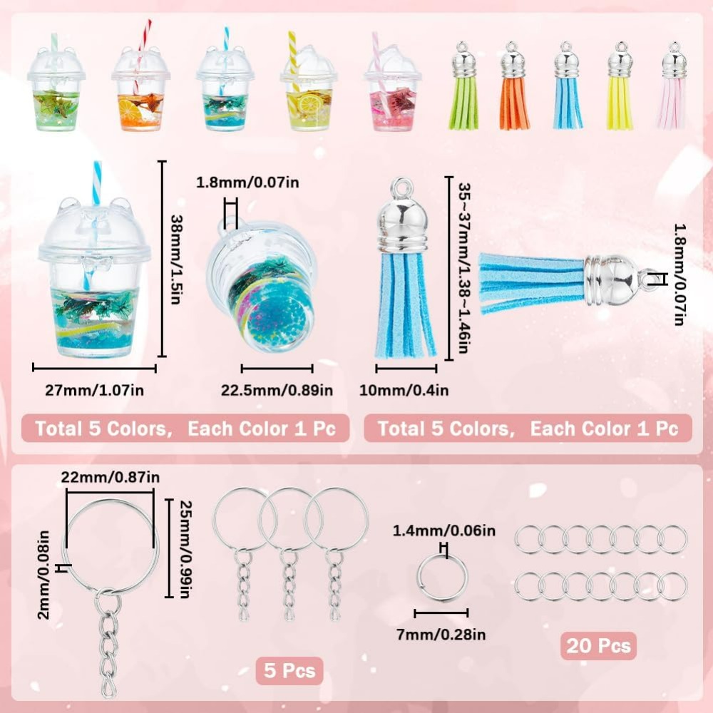 35 Uds DIY 5 juegos de llavero - Jewelry Making Kit reseña y precio
