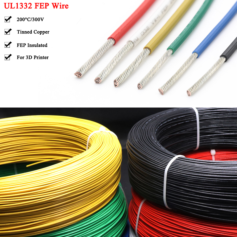 Cable de PTFE UL1332 de 2/5/10 - Wire 22 Gauge Copper reseña y precio