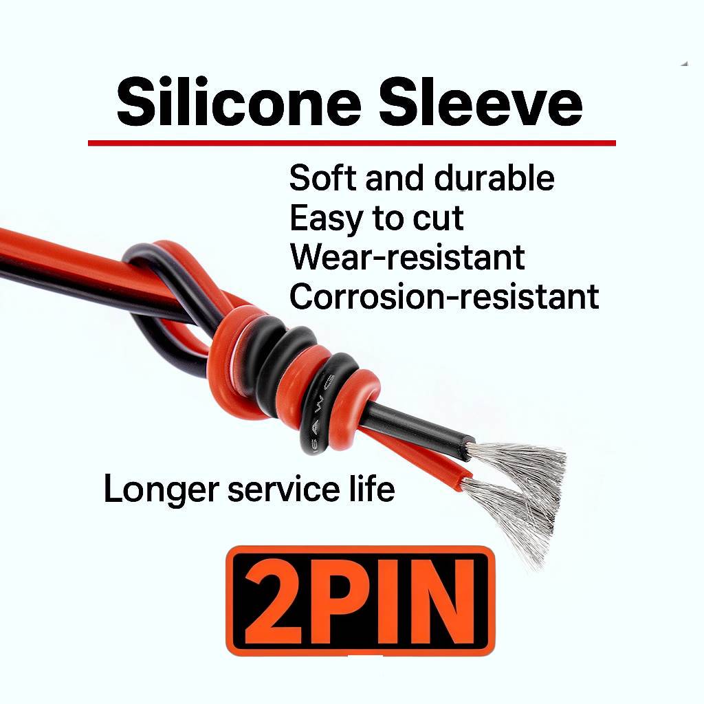 Cable de silicona negro y rojo - Wire 22 Gauge Copper reseña y precio