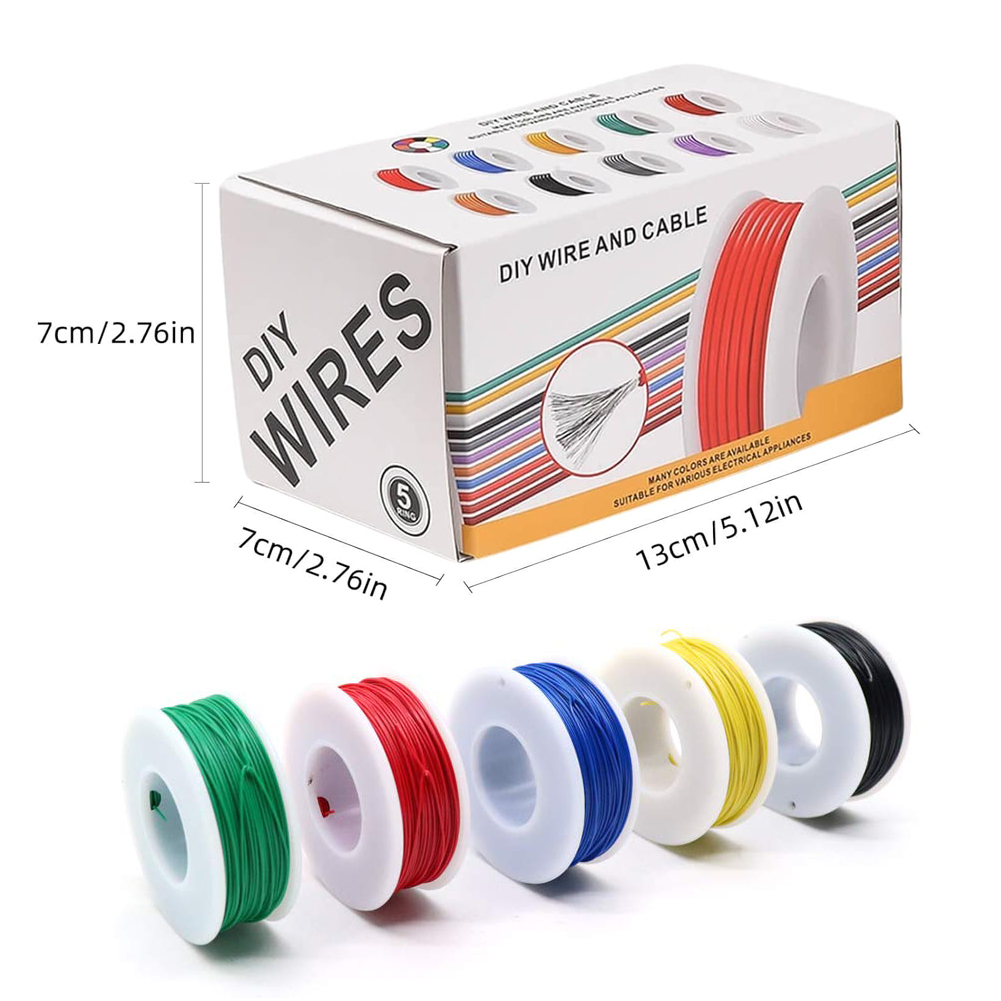 Cable eléctrico de 20-24AWG, c - Wire 22 Gauge Copper reseña y precio
