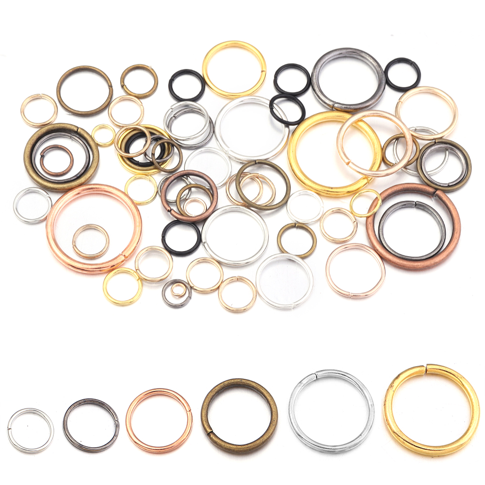 Lote de 50-200 unidades de ani - Jewelry Making Jump Rings reseña y precio