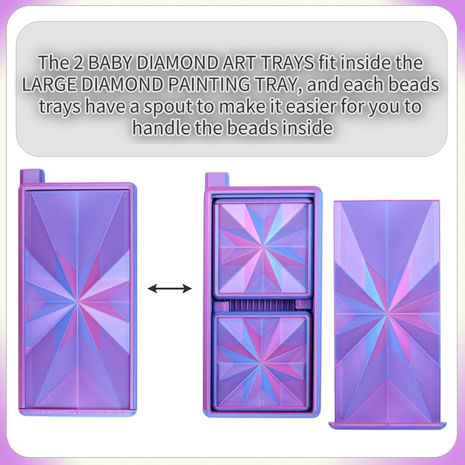 Bandejas 3 en 1 para Arte con  - Bead Organizer Tray reseña y precio